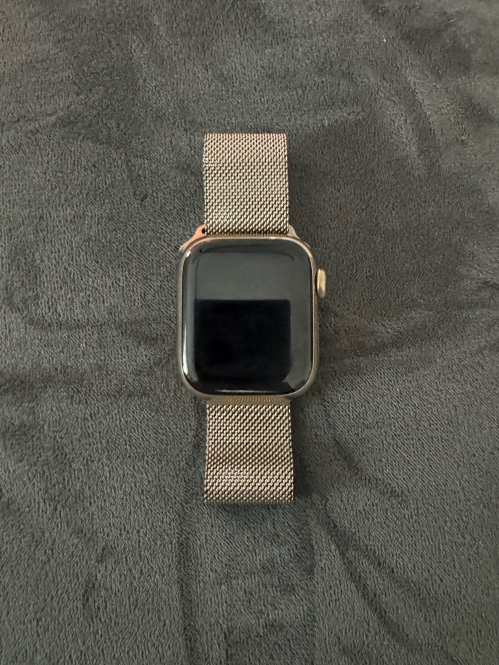 Apple Watch with Gold Mesh Band